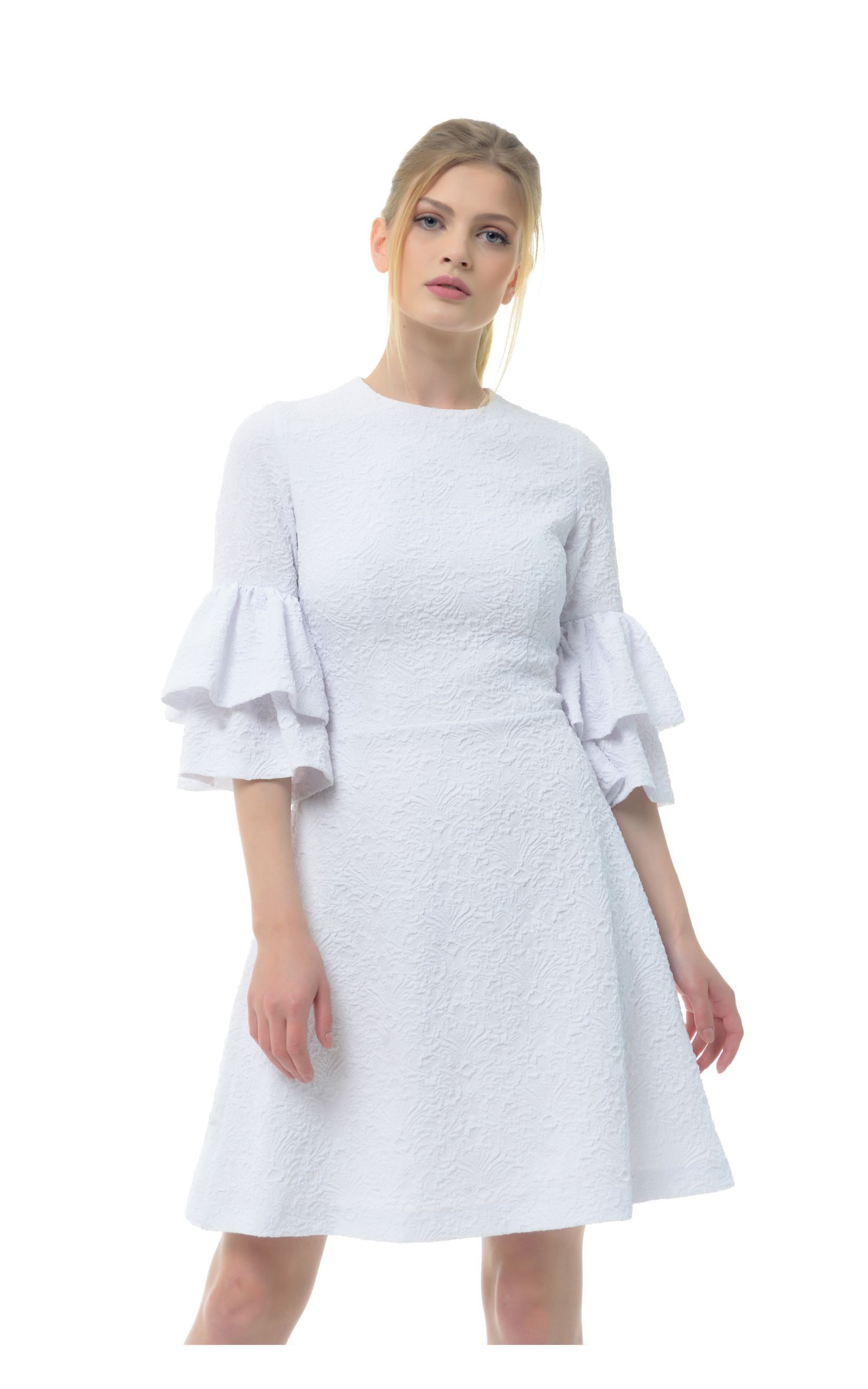 Dress AREFEVA 09098 White – UIMPERIUM