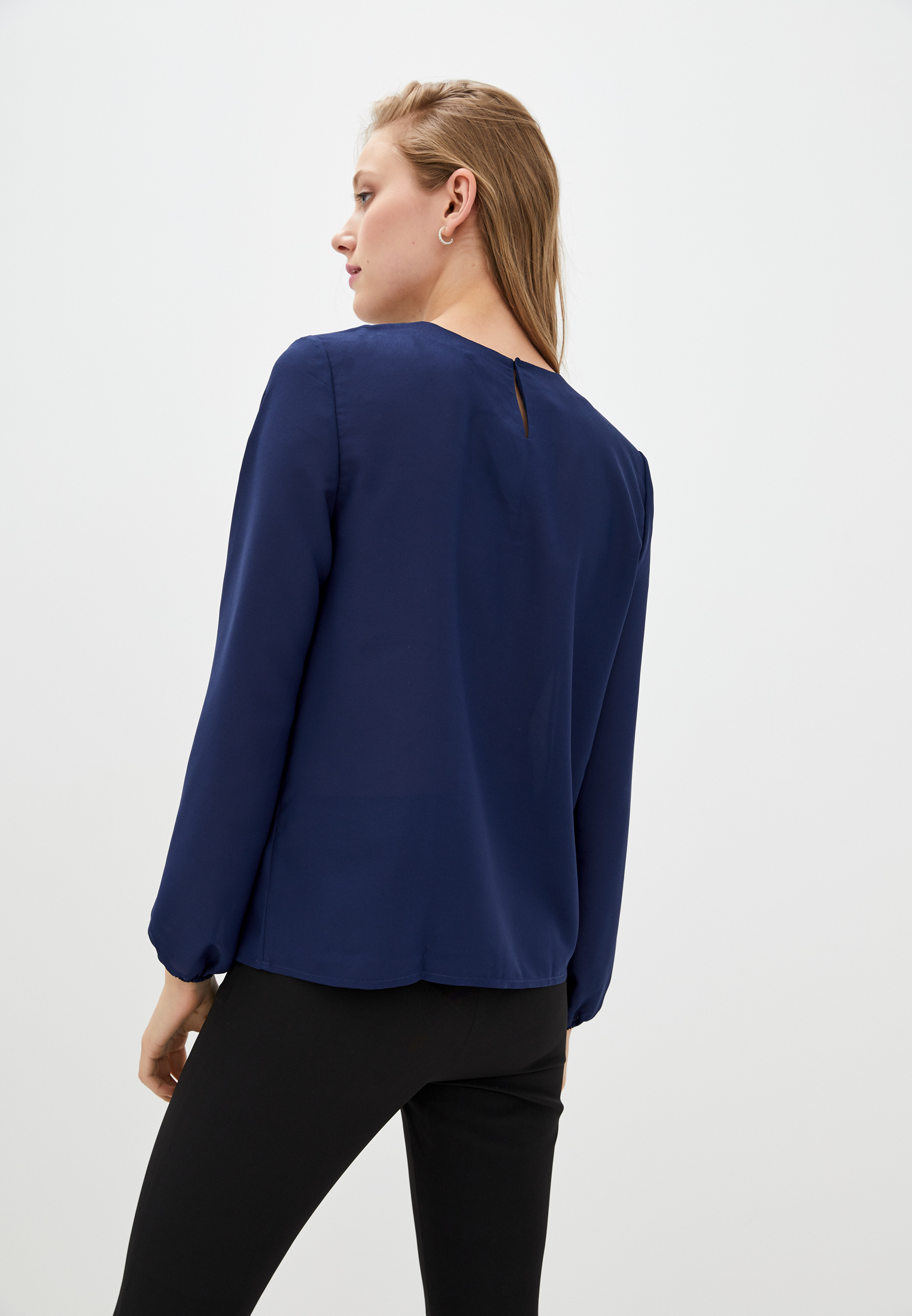 dark blue blouse womens